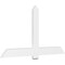 Ekena Millwork Eugene Architectural Grade PVC Gable Bracket, 72"W x 39"H x 2"D x 6"F, 13/12 Pitch GBP072X39X0206EUG00 - alternate 1